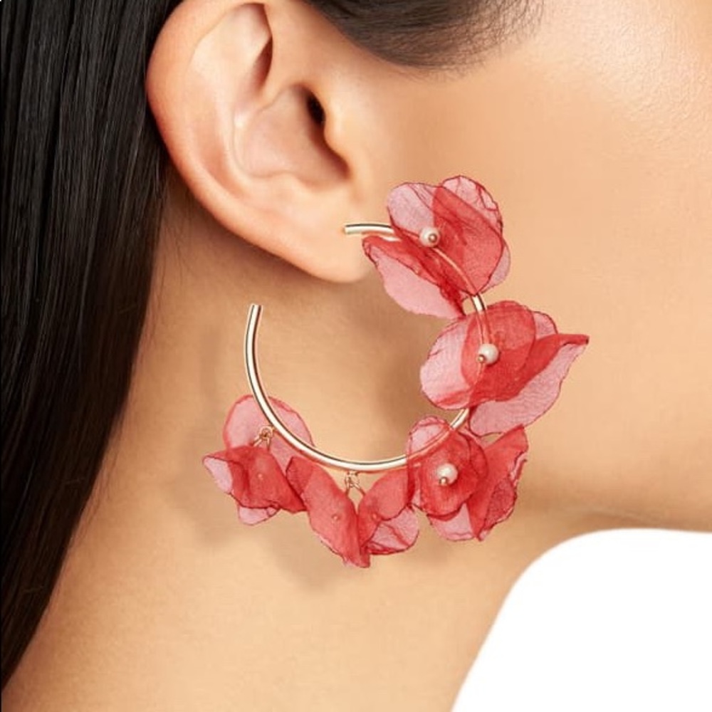 Stella & Ruby chiffon petals earrings
